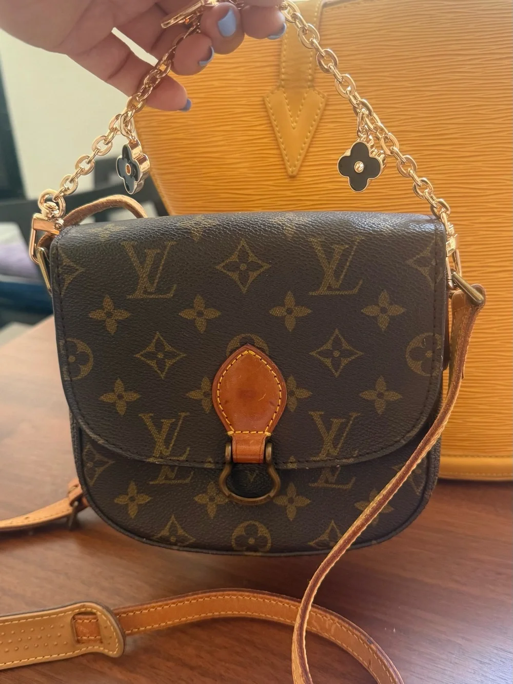 Louis Vuitton Monogram Crossbody in Brown and Tan